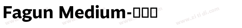 Fagun Medium字体转换